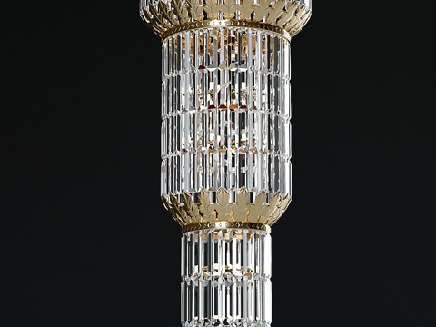  水晶吊灯3d模型 