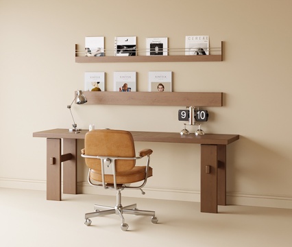 现代书桌椅su模型