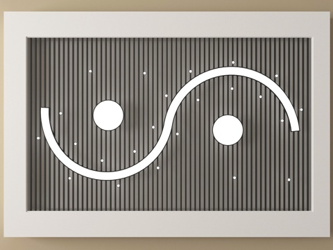 现代方通吊顶  格栅吊顶su模型