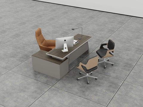 办公桌椅su模型