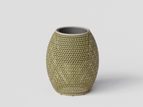 DEDON - 现代户外灯 落地灯 氛围灯 竹编灯具 竹编花su模型