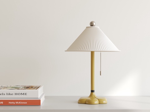 现代奶油台灯su模型