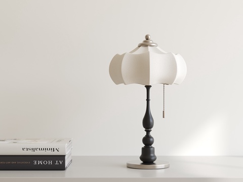 法式复古台灯su模型