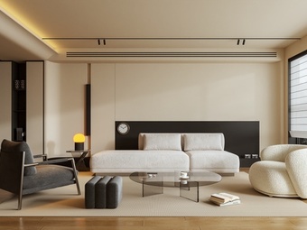 客厅 沙发 茶几 休闲椅 摆件3d模型