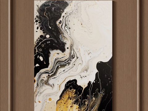 现代意式挂画 客厅挂画 玄关挂画 办公室挂画 轻奢挂画 书房su模型