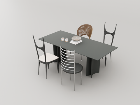 餐桌椅su模型