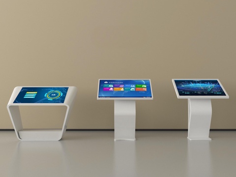  现代一体机  一体查询机   互动屏 导向屏  广告机 显示3d模型 