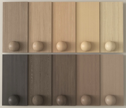 现代木饰面 护墙板 墙饰板 木饰面背景墙su模型