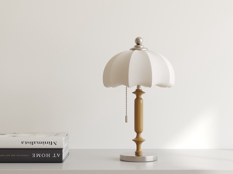  法式复古台灯3d模型 