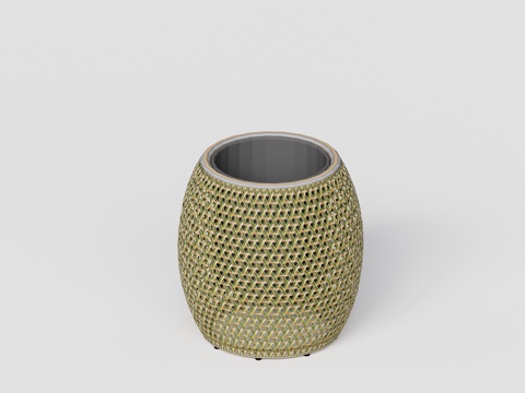 DEDON - 现代户外灯 落地灯 氛围灯 竹编灯具 竹编花su模型