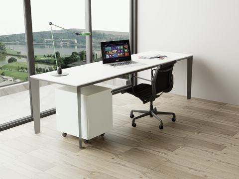 办公桌椅su模型