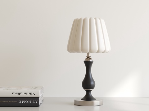 美式复古台灯su模型