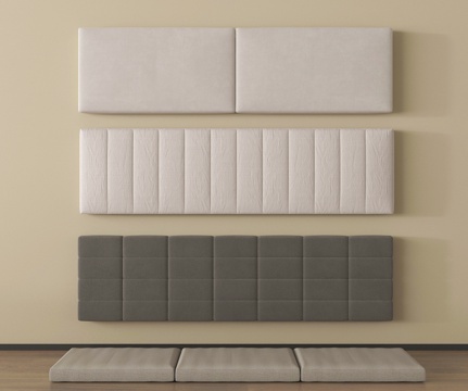 现代坐垫 沙发垫 飘窗垫 床品 床靠背su模型