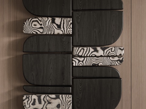 现代意式挂件 装饰挂件 轻奢挂件 艺术挂件 墙饰su模型