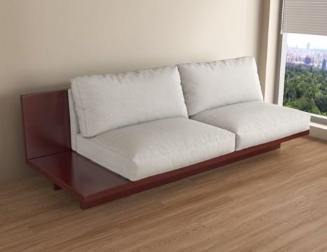 现代坐垫 沙发坐垫su模型