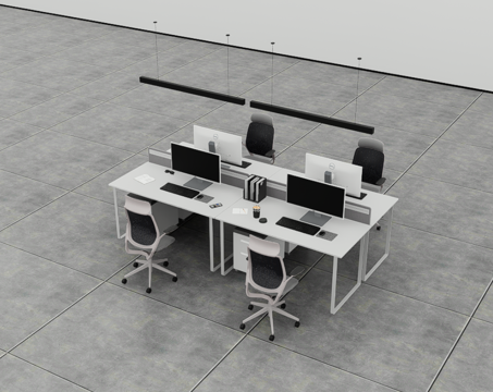 办公桌椅su模型