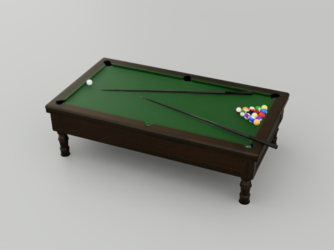 台球桌su模型
