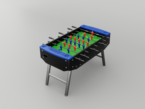 桌上足球su模型