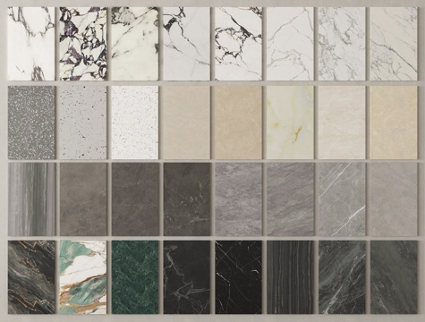 现代轻奢石材 大理石 岩板 护墙板 潘多拉 石材墙饰板su模型