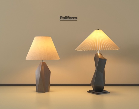  法式复古台灯 装饰台灯3d模型 