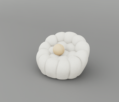 单人沙发su模型