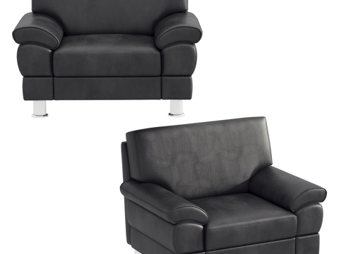 现代单人沙发 办公沙发 接待沙发 休闲沙发 洽谈沙发 接待椅su模型