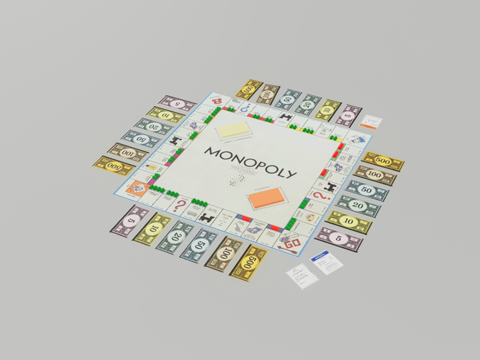 桌游摆件su模型