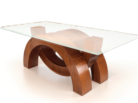 客厅茶几su模型