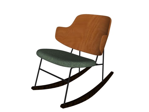 企鹅摇椅su模型