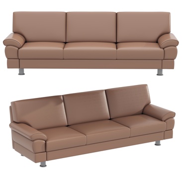 现代三人沙发 接待沙发 休闲沙发 等候沙发 办公沙发 皮质沙su模型