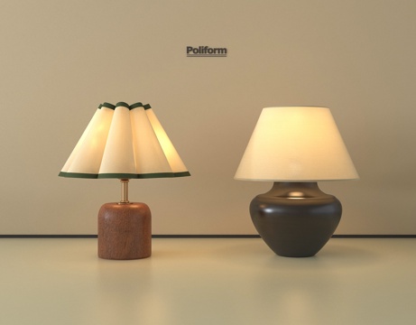  法式复古台灯 装饰台灯3d模型 