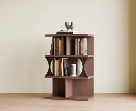 现代矮书柜 装饰柜su模型