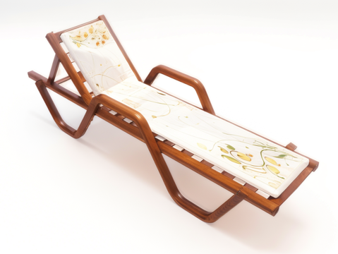 游泳池躺椅su模型