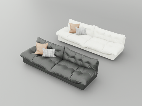 双人沙发su模型