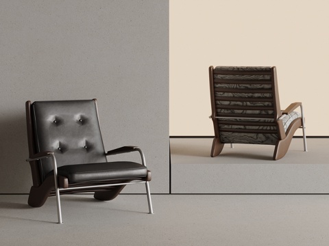 中古风休闲椅su模型