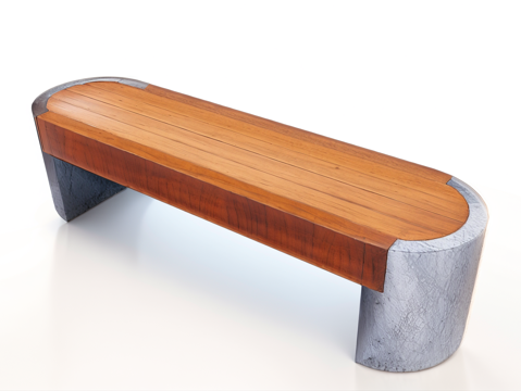 户外休闲椅su模型