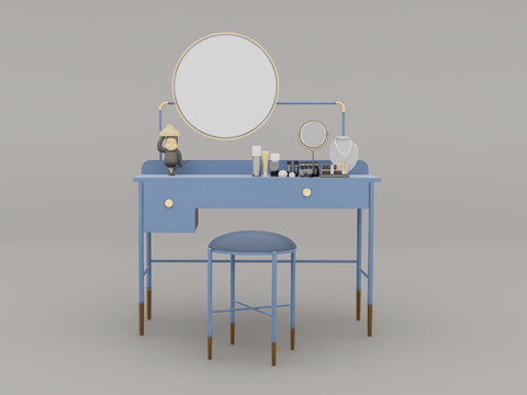 梳妆台su模型