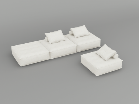 休闲沙发su模型