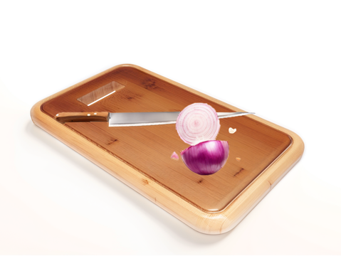 餐刀砧板su模型su模型