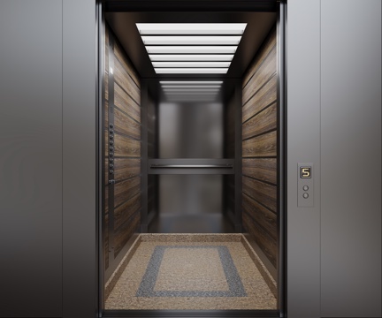 现代电梯 室内电梯 商场电梯 电梯间su模型