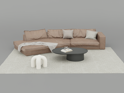 休闲沙发su模型