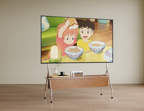 现代落地电视 电视机su模型