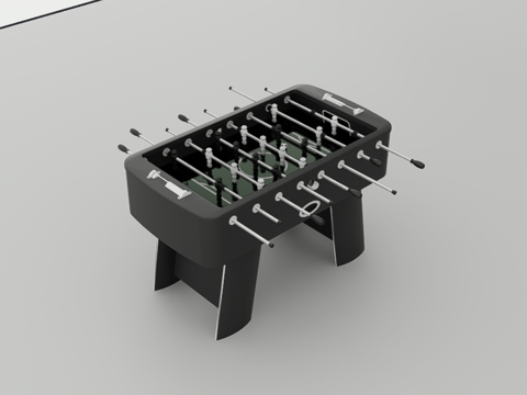 桌上足球su模型