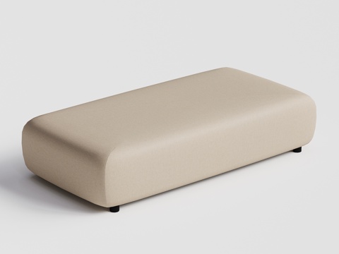 DEDON - 现代户外沙发 无靠背沙发 茶几 侧边几 坐凳su模型