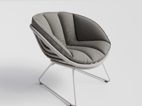 DEDON - 现代户外椅 藤编椅 单人休闲椅su模型