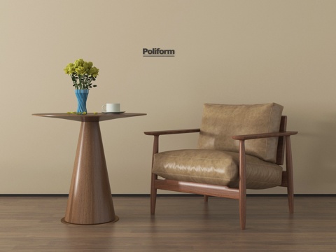 现代休闲桌椅 咖啡桌椅 休闲沙发椅su模型