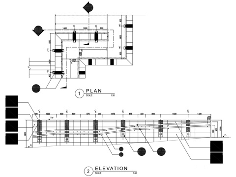 无障碍栏杆CAD施工图集cad施工图