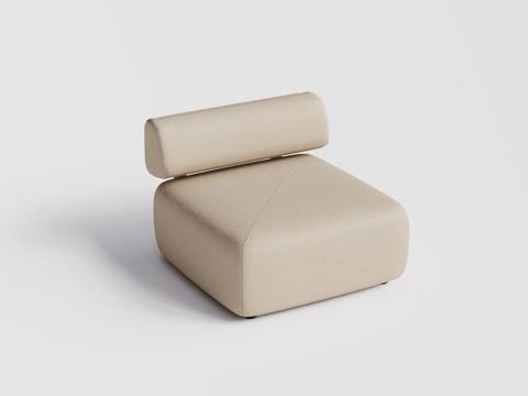 DEDON - 现代户外沙发 单人沙发 单人无扶手沙发su模型