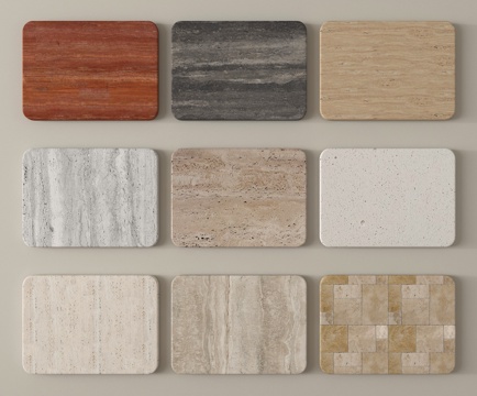 现代仿古砖 石材 复古砖su模型