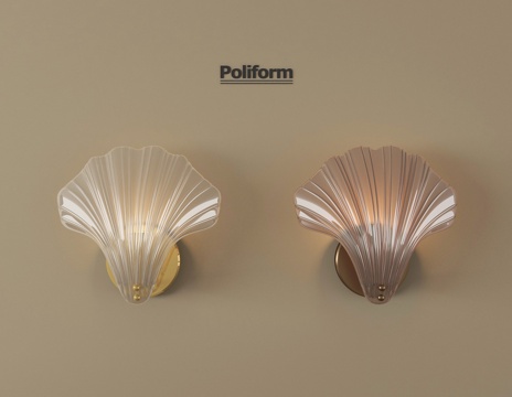 法式壁灯 贝壳壁灯 床头壁灯su模型